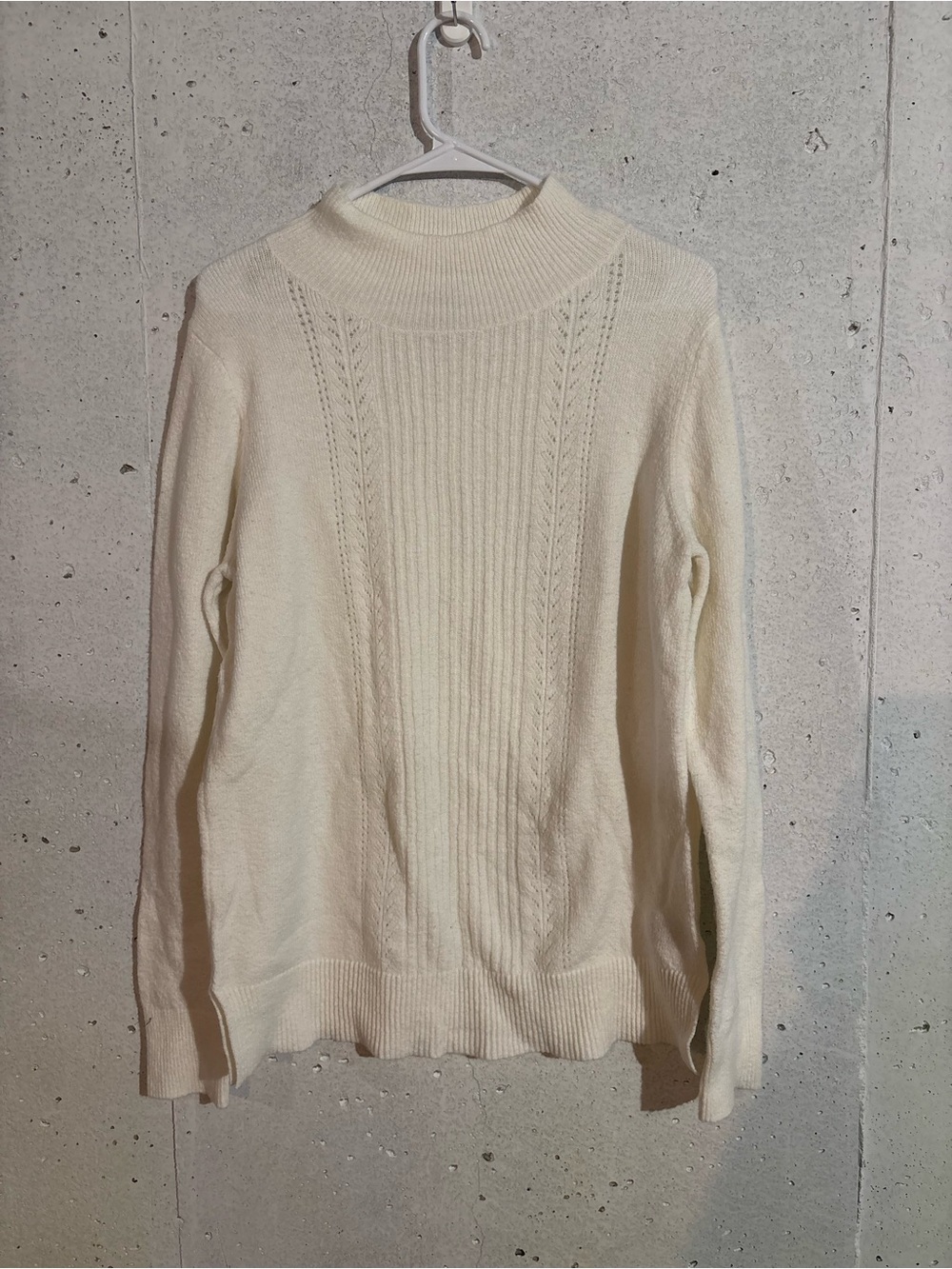 Old Navy Mock Neck Pointelle Sweater | Size: Medium